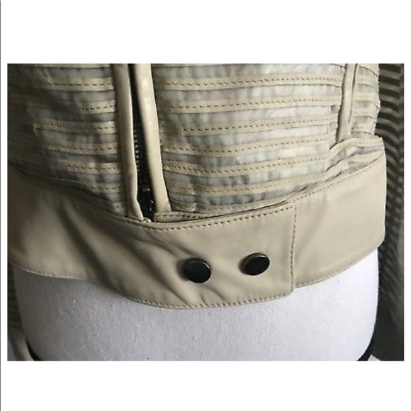 Giorgio Armani leather and silk moto jacket - Picture 2 of 7